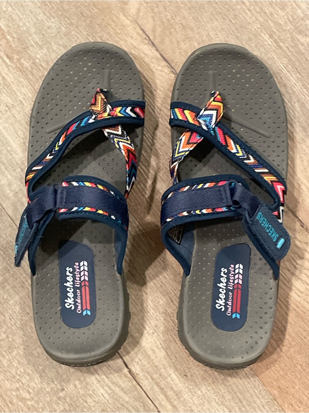 Skechers Reggae Zig Swag Outdoor Lifestyle Sandals Size: 8
